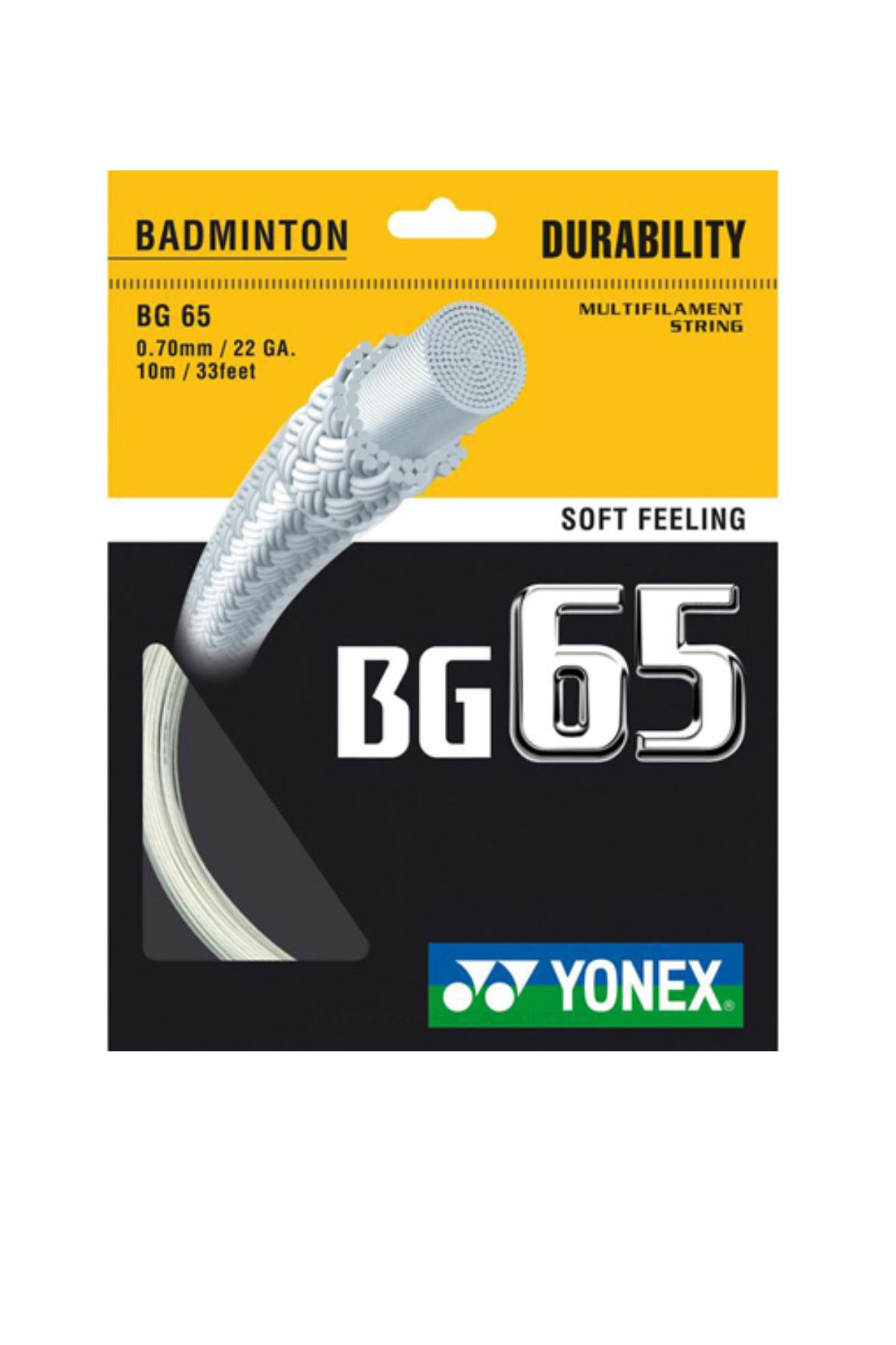 YONEX Badminton Kordajı - Bg 65 Badon Kordajı (10M) - BG65-M