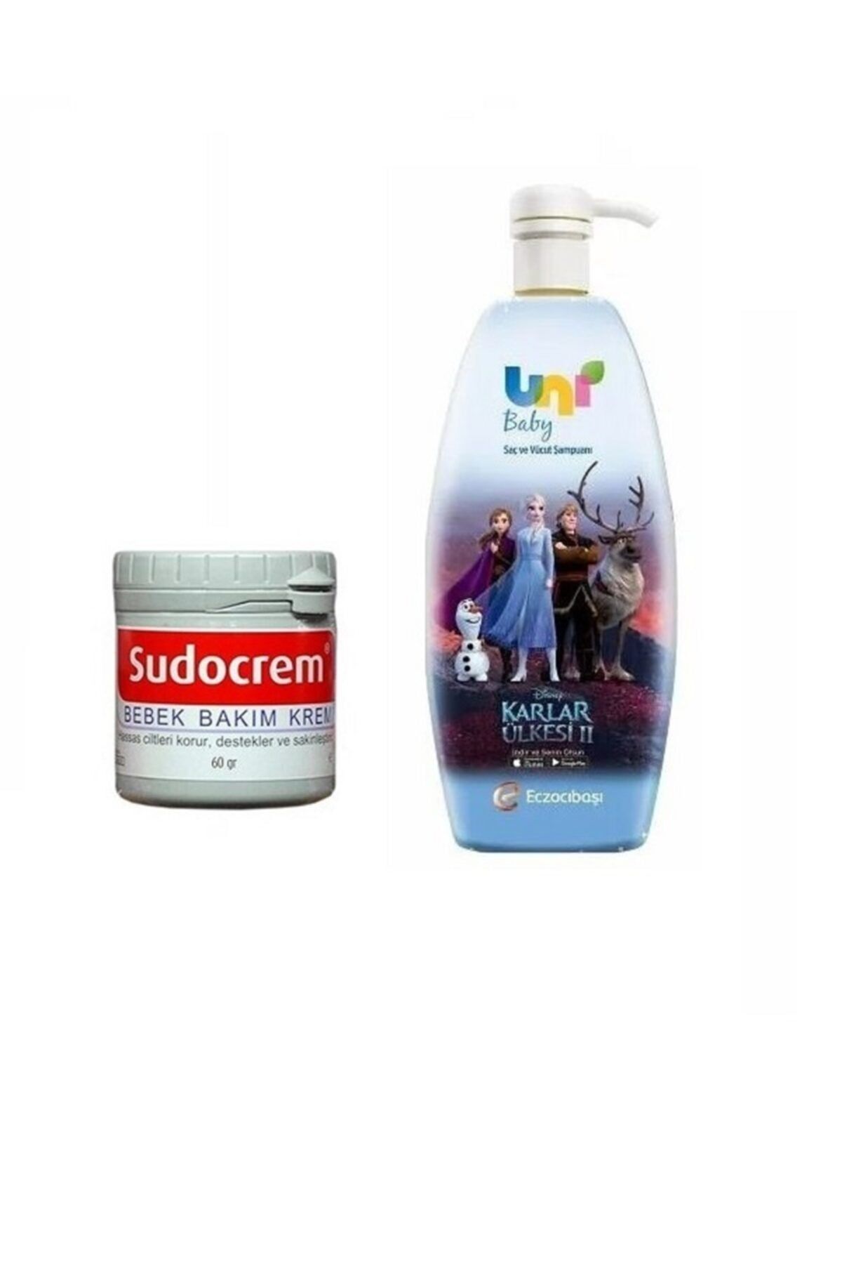 Uni Baby Frozen Saç Ve Vücut Şampuanı 700 ml + Sudocrem 60 gr