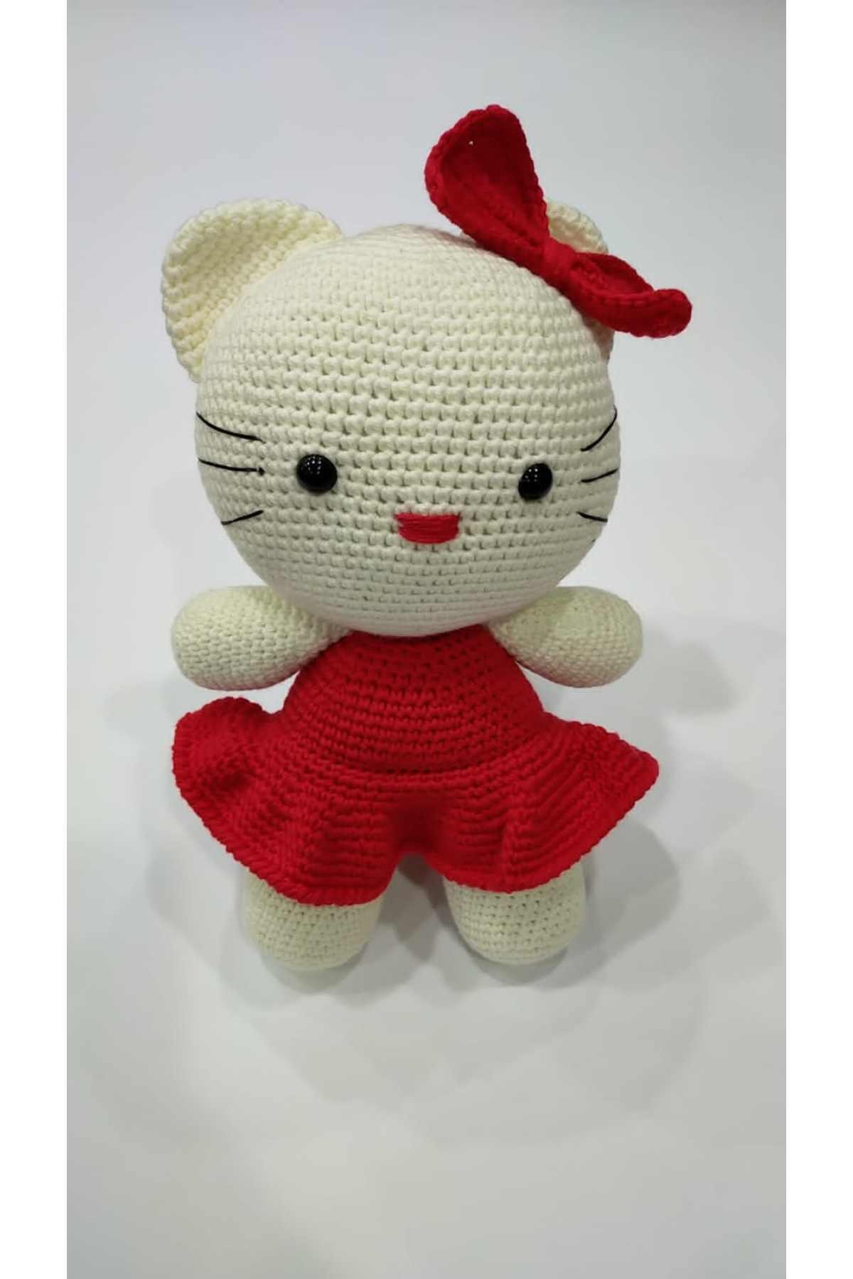 Mehtap Eşarp Amigurumi Hello Kitty Uyku Arkadaşı 25 Cm
