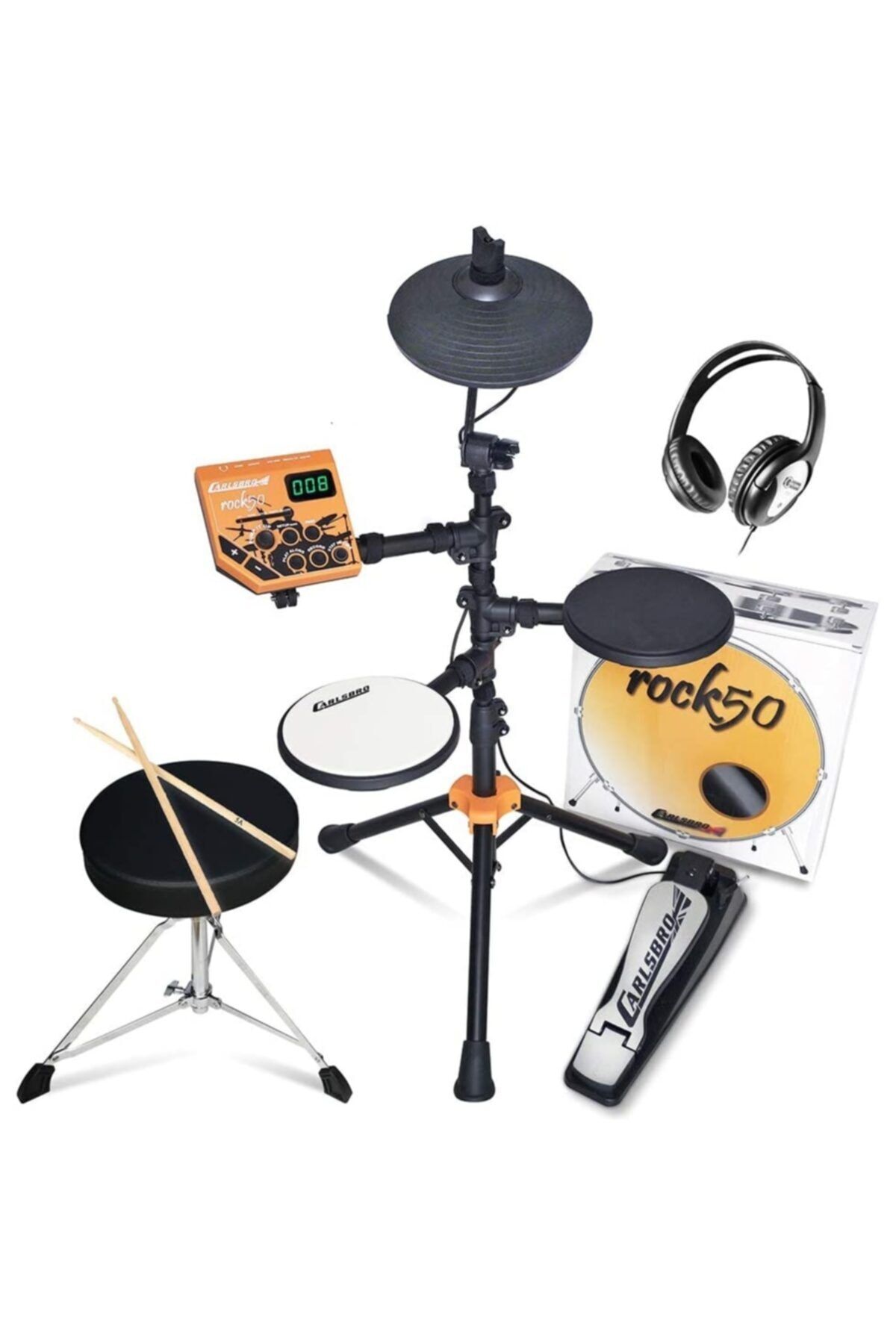Carlsbro Rock50 Bp1 Dijital Çocuk Davulu (tabure+kulaklık)