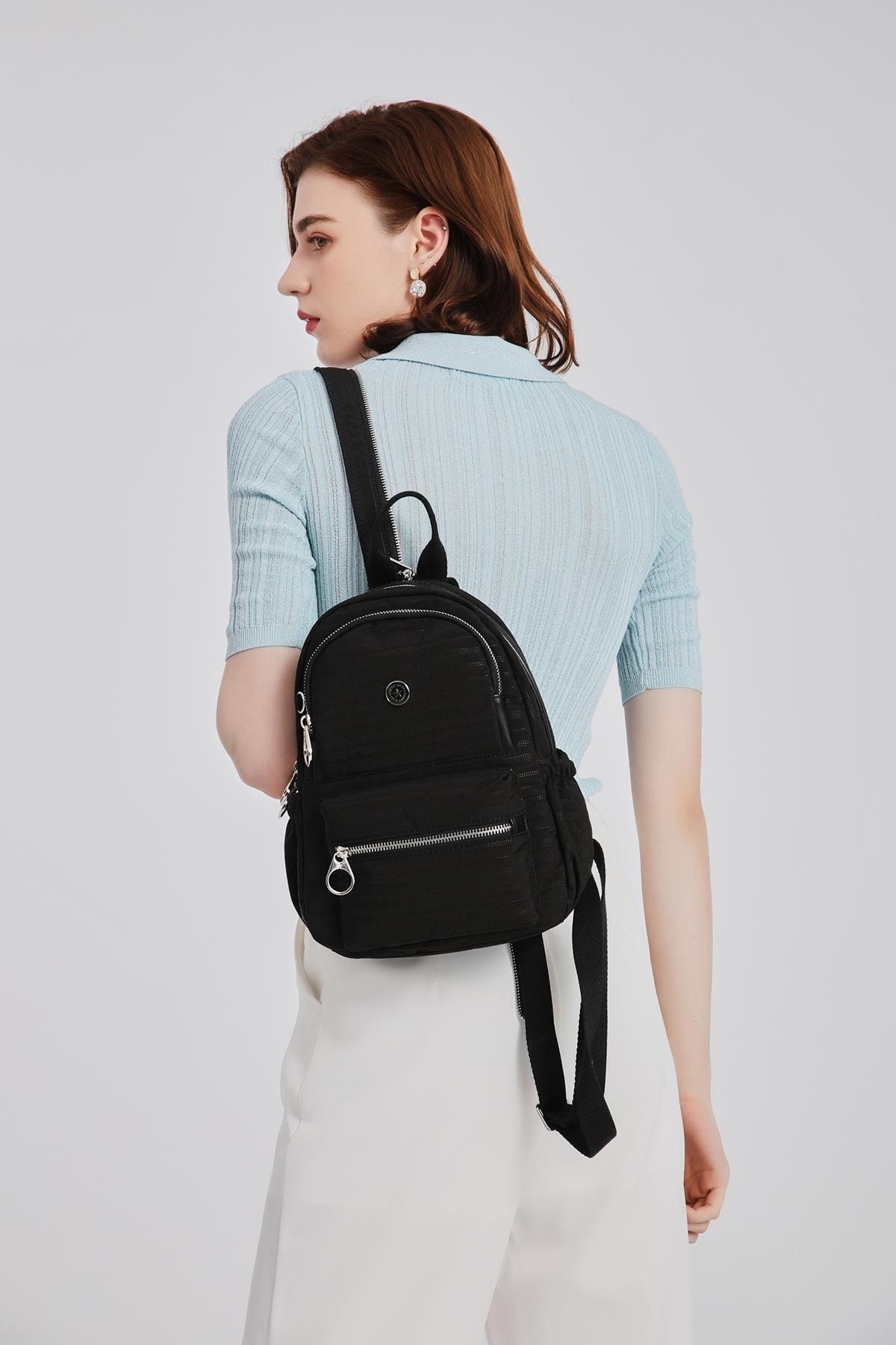 SMART BAGS Smbyb1030-2001 Siyah Kadın Küçük Sırt Çantası
