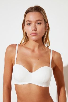 TRENDYOLMİLLA Beyaz Push Up Bütün Kap Sütyen THMSS21SU0107