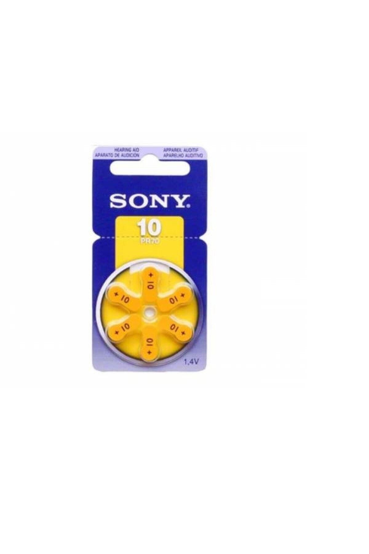 Sony 10 Pr70 Numara Işitme Cihazı Pili 6lı 10 Pr70 Cc1.4 V