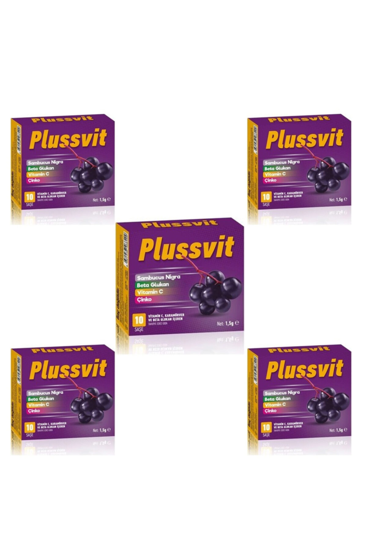 LedaPharma Plussvit Sambucus Nigra 10 Saşe X5 Adet