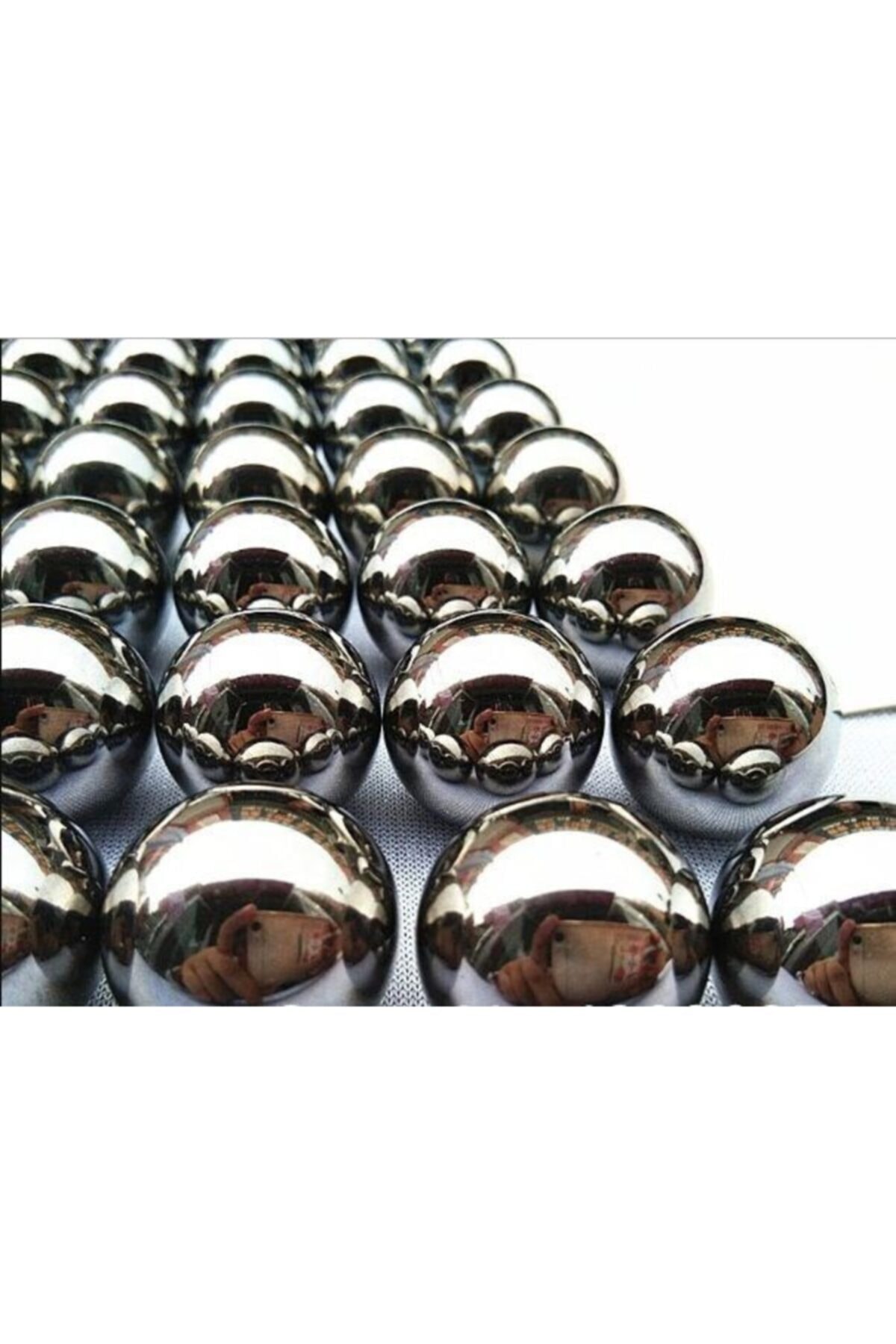 silimo 100 Adet 10 Mm Çelik Bilya - Çok Amaçlı Bilye - Tane Demir Misket Rulman
