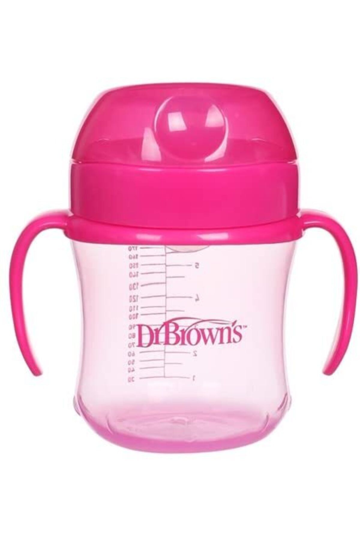 Dr Browns Dr Brown's 180 Ml Yumuşak Oluklu Alıştırma Bardağı- Pembe (6m+)