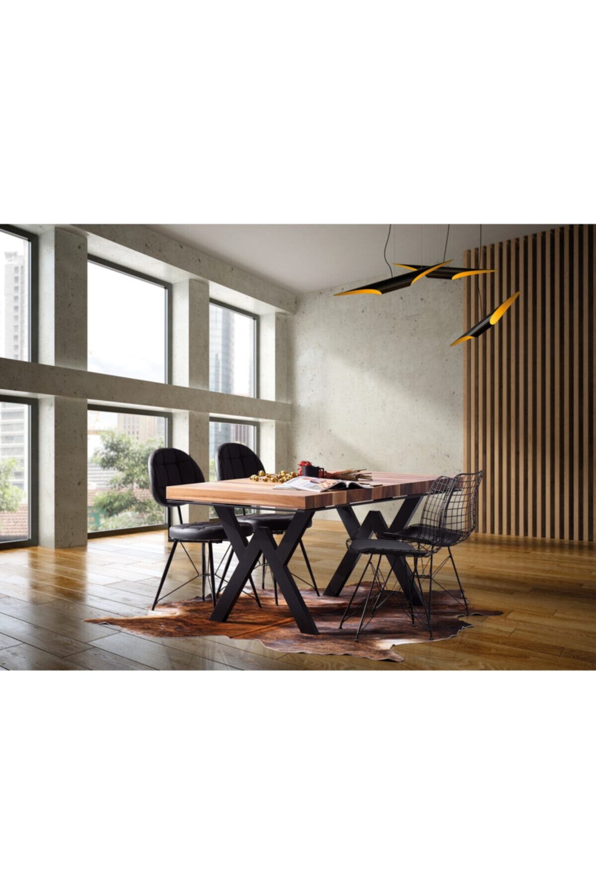 Onurdesign Rustik Çam Efes Kütük Toplantı Bar Balkon Cafe Yemek Masası