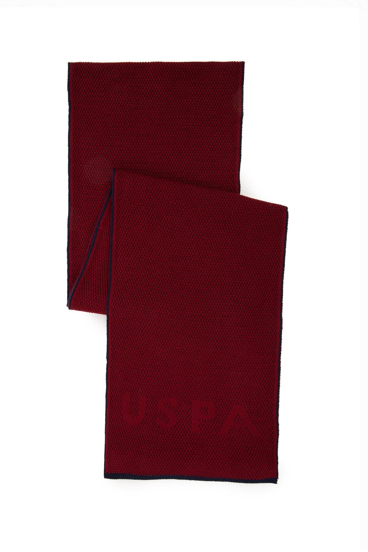 U.S. Polo Assn. Kırmızı Erkek Atkı