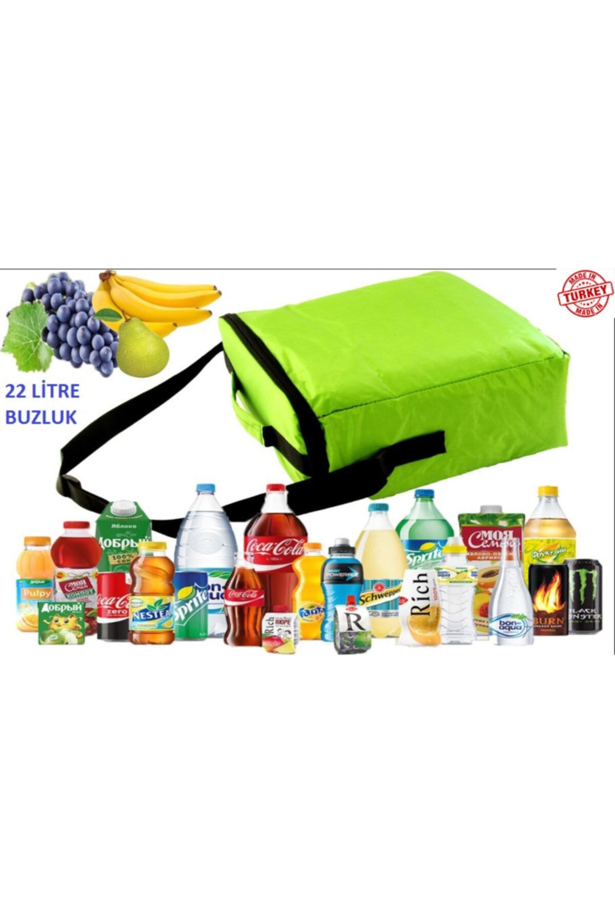 melik's Soğutuculu Çanta Termos Çanta 22 Litre Kamp Çantası Termal Çanta Bebek Çantası