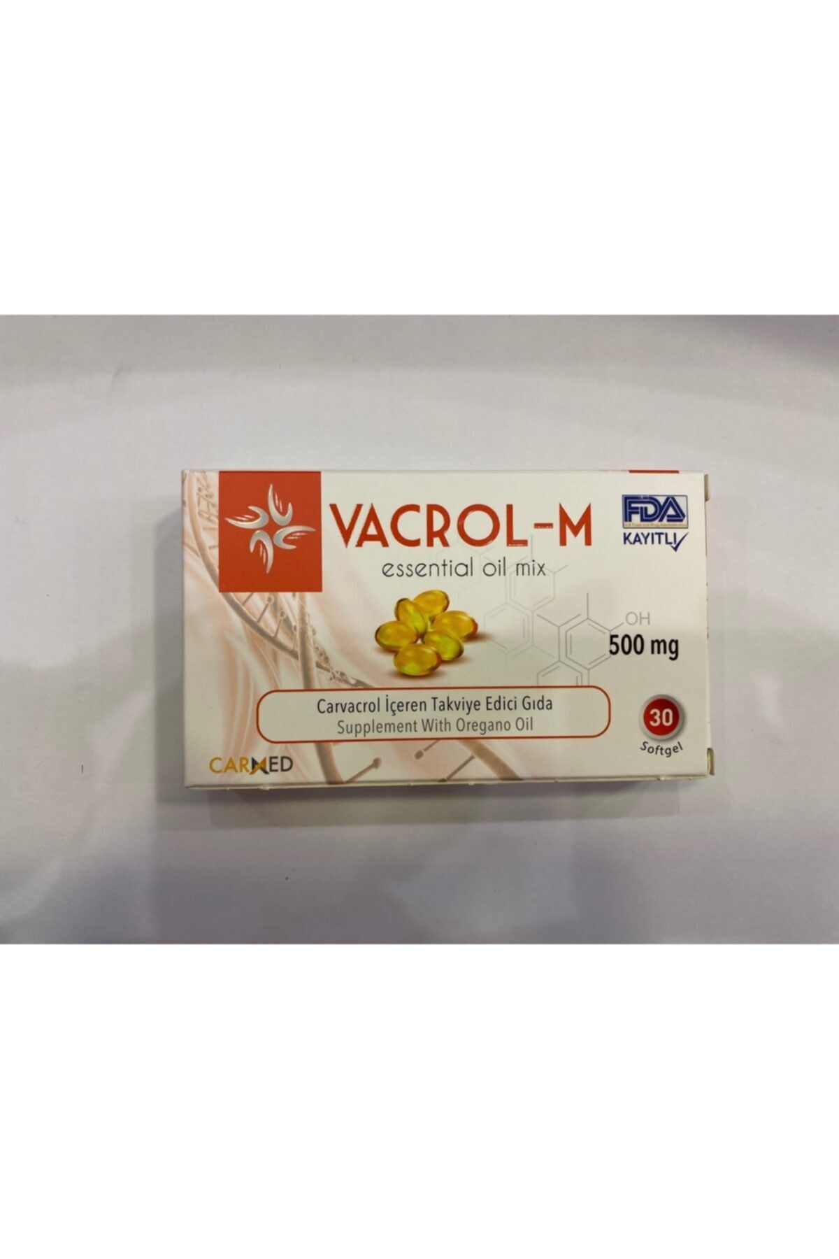 Vacrol M 500 Mg 30 Softgel - Karvakrol Içeren Takviye Edici Gıda