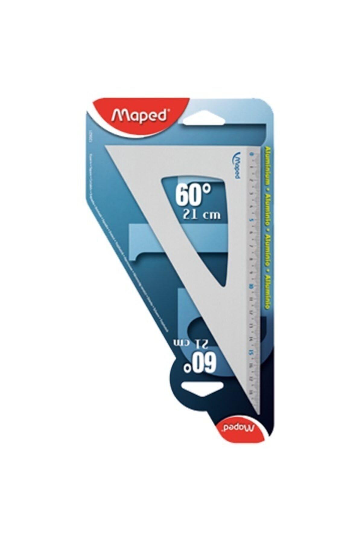 Maped Alüminyum Gönye Uzun Kenarı 21 Cm 60 Derece 3154141206214
