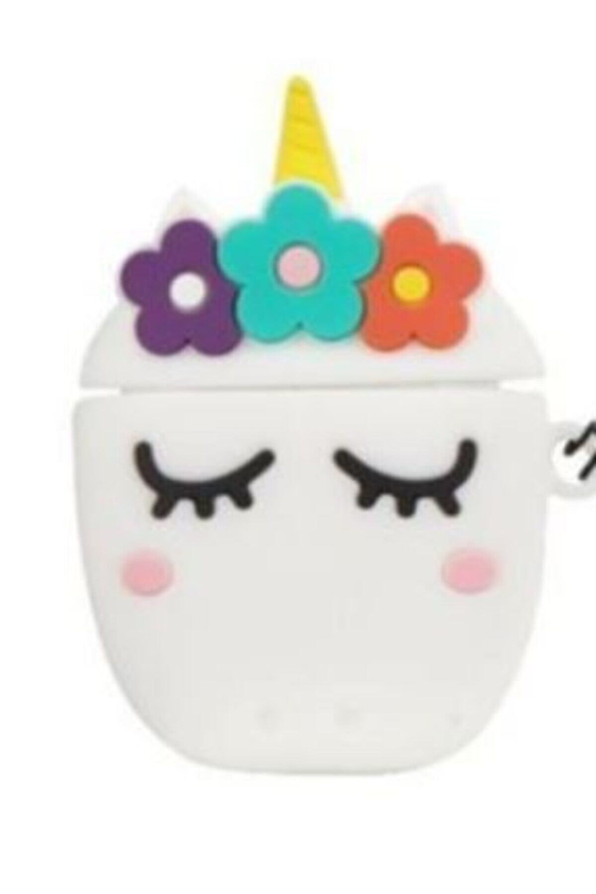 flamingocepshop Airpods 1 Ve 2.nesil Yumuşak Silikon Sevimli Unicorn Kulaklık Kılıfı