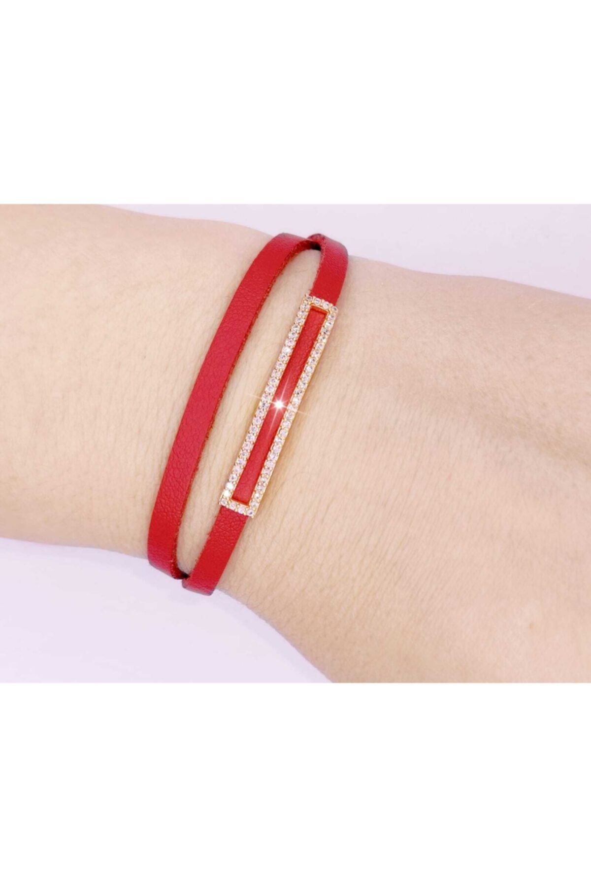 top she Çok Amaçlı Ayarlanabilir Kırmızı Bileklik veya Choker