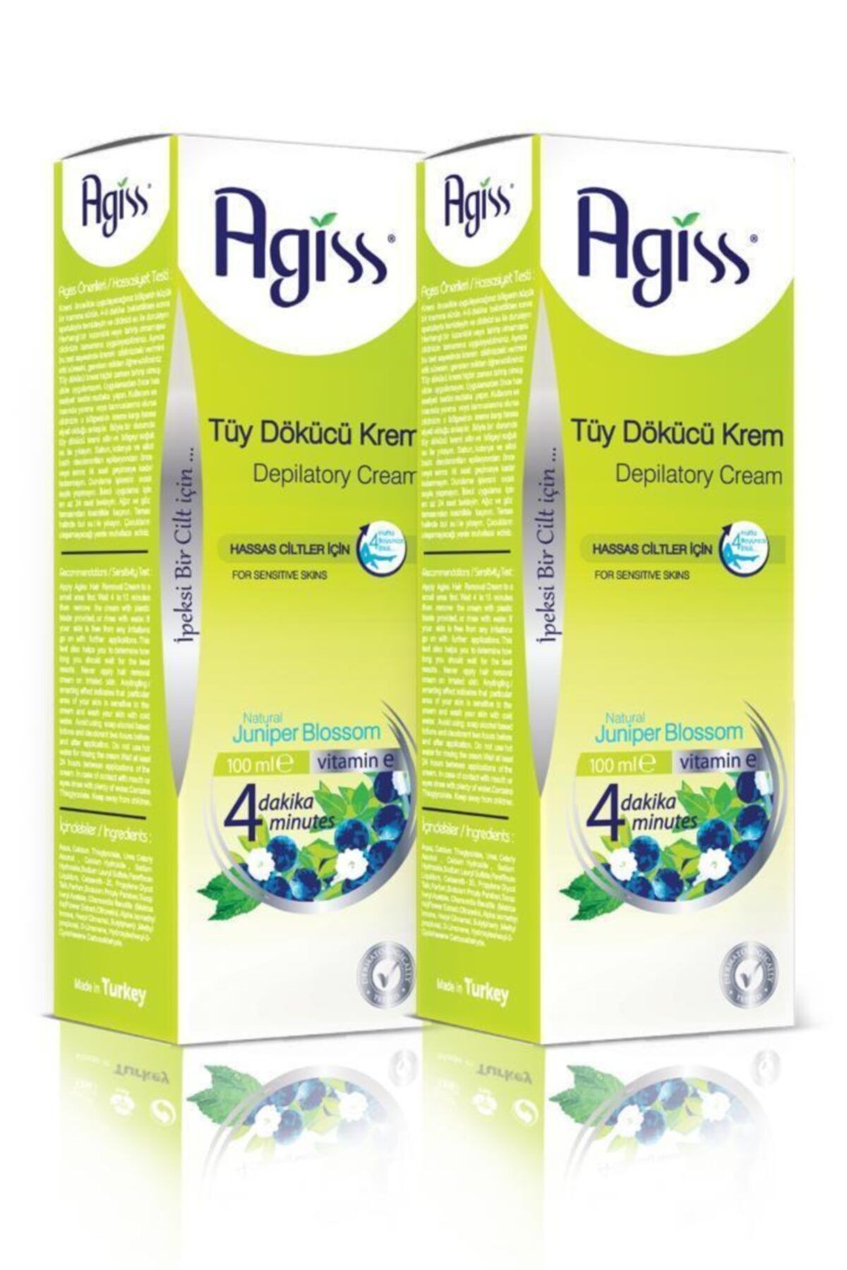 AGISS Tüy Dökücü Krem-hassas Ciltler Için 100 Ml X2