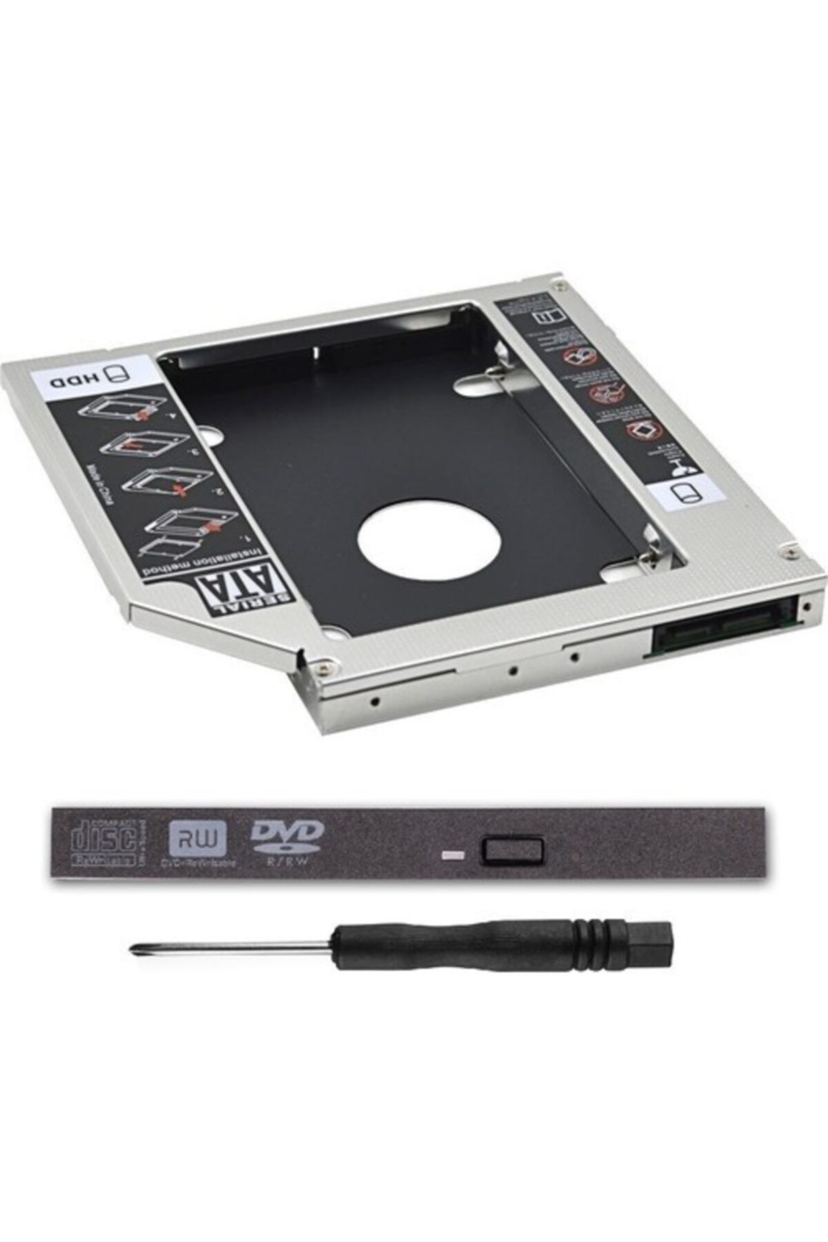 ATAELEKTRONİK Lenovo G40-30 80fy80g9 2. Disk Kızak Ssd Hdd Caddy 9.5mm Notebook Dvd To Sata Hdd Ve Ssd Çevirici