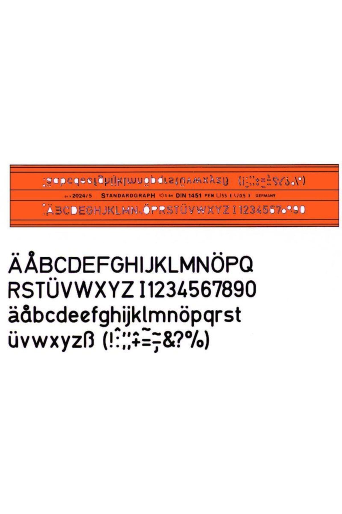 Standardgraph Şablon Standardgraph H-Profil Yazı Şablonu - 5