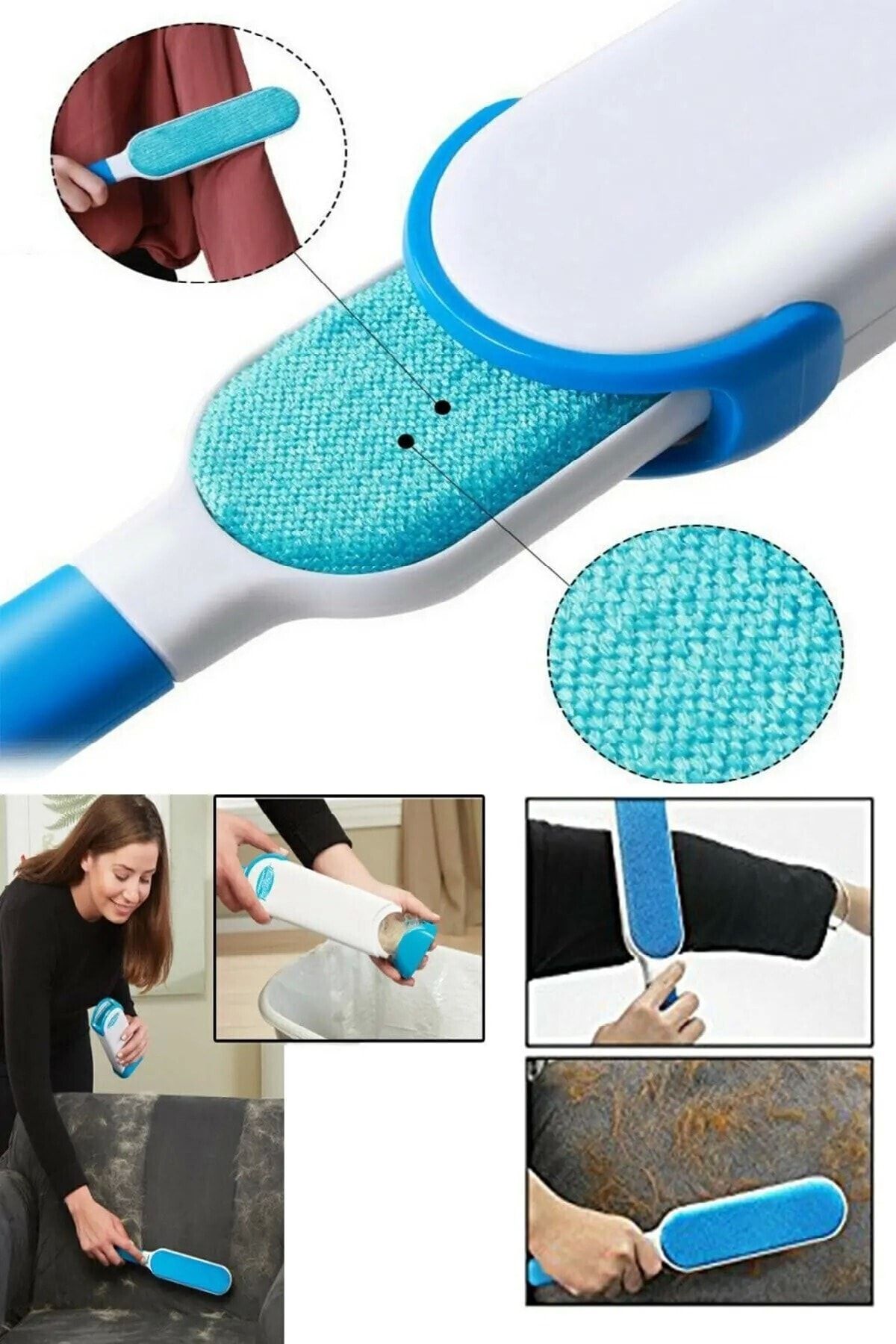 Markafox Tüy Temizleyici Fırça Seti 2'li