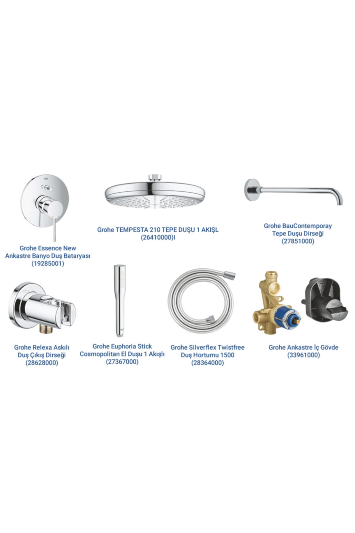 Grohe Ankastre Banyo Duş Seti-5