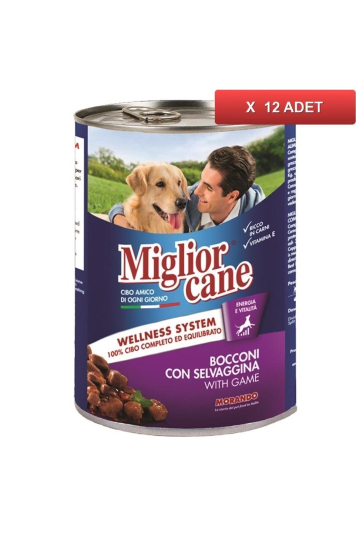 Miglior Cane Av Hayvanlı Köpek Konserve Maması 405 Gr (12 Adet)