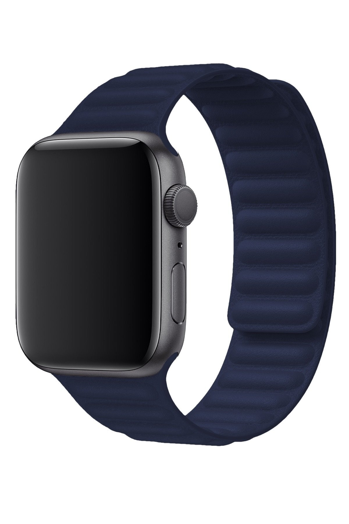 MobileGarage Watch Uyumlu Baklalı Deri Loop Kordon 42-44 mm