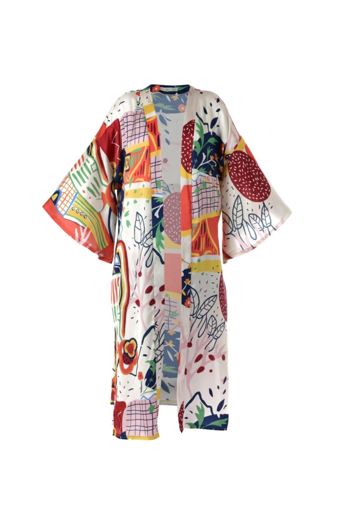 june heart daisy Kadın Rise Up Multicolour Kimono