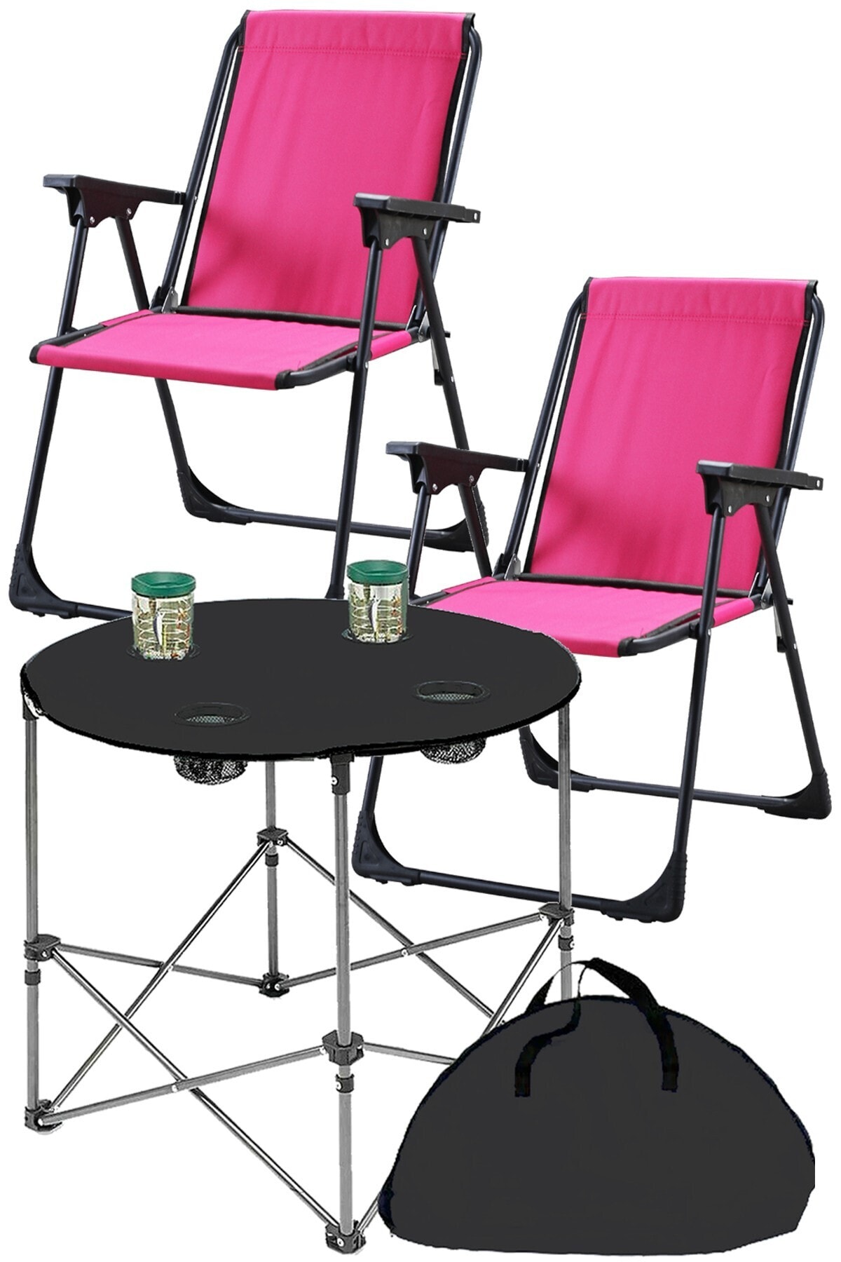 Yekta Home Katlanır Piknik Sandalyesi + Bez Masa 2+1