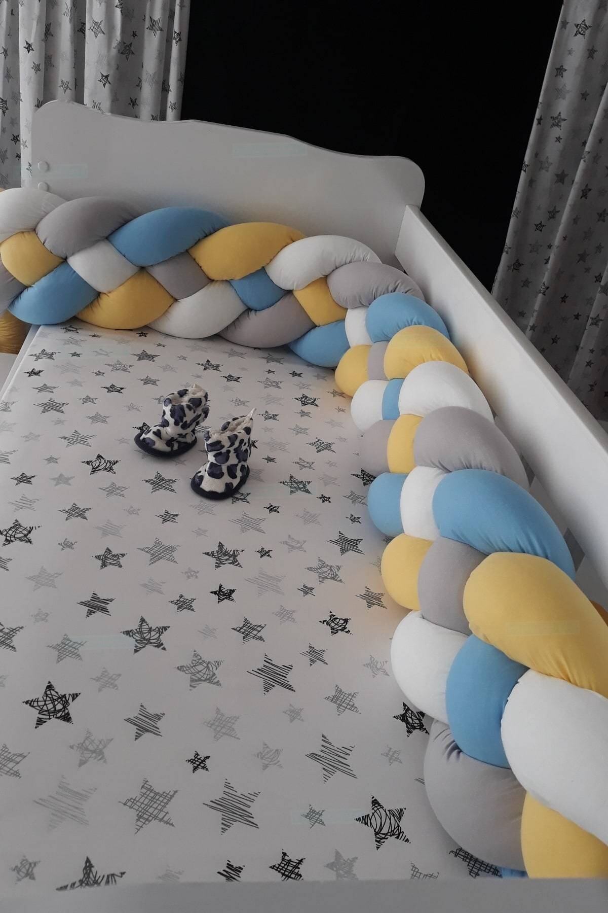 HUZURLUBEBEKLER Örgü Korumalık 460 Cm Örgü Yan Koruyucu