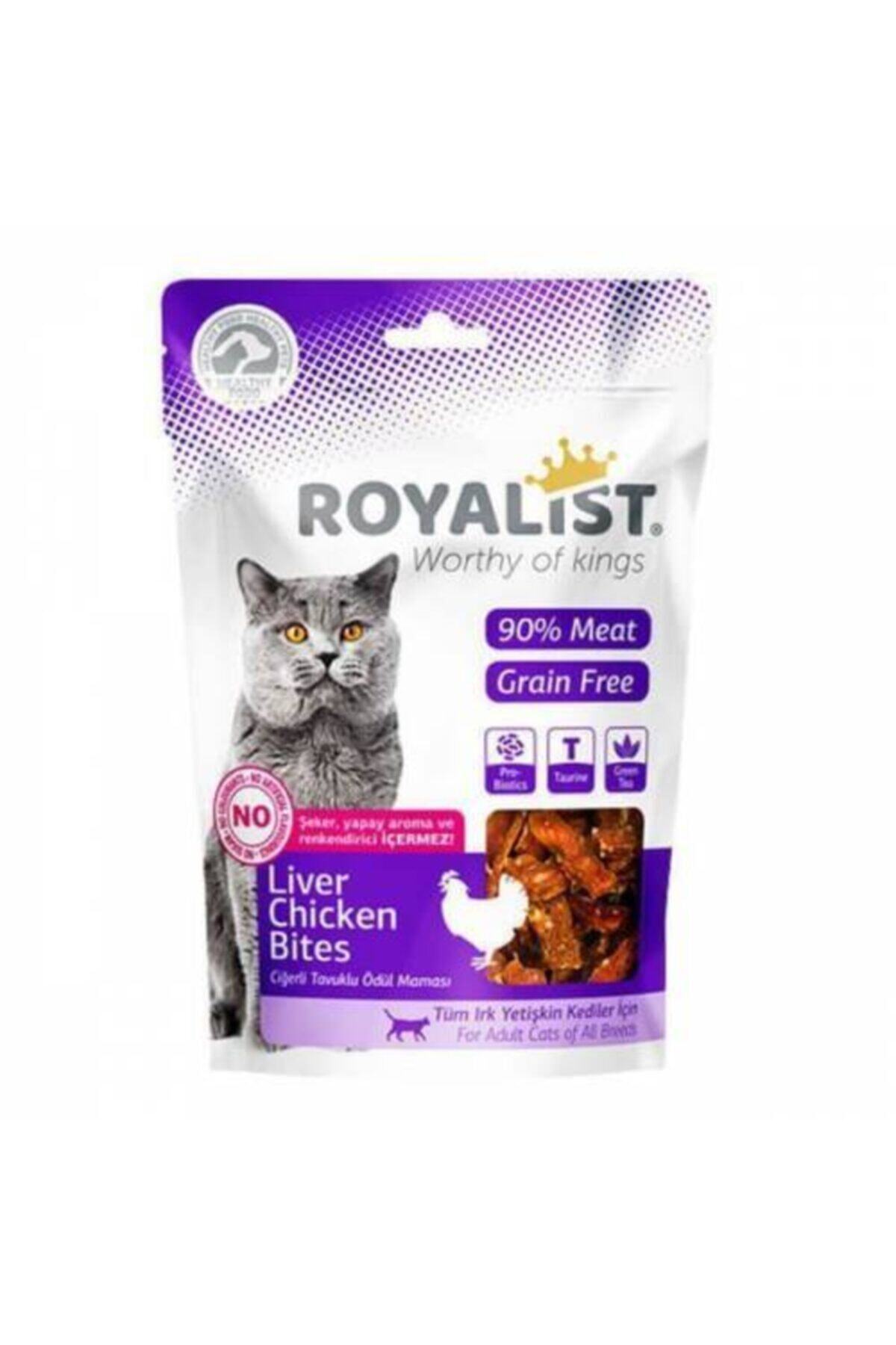 Royalist Tavuk Ve Ciğerli Yumuşak Tahılsız Kedi Ödülü 80 gr