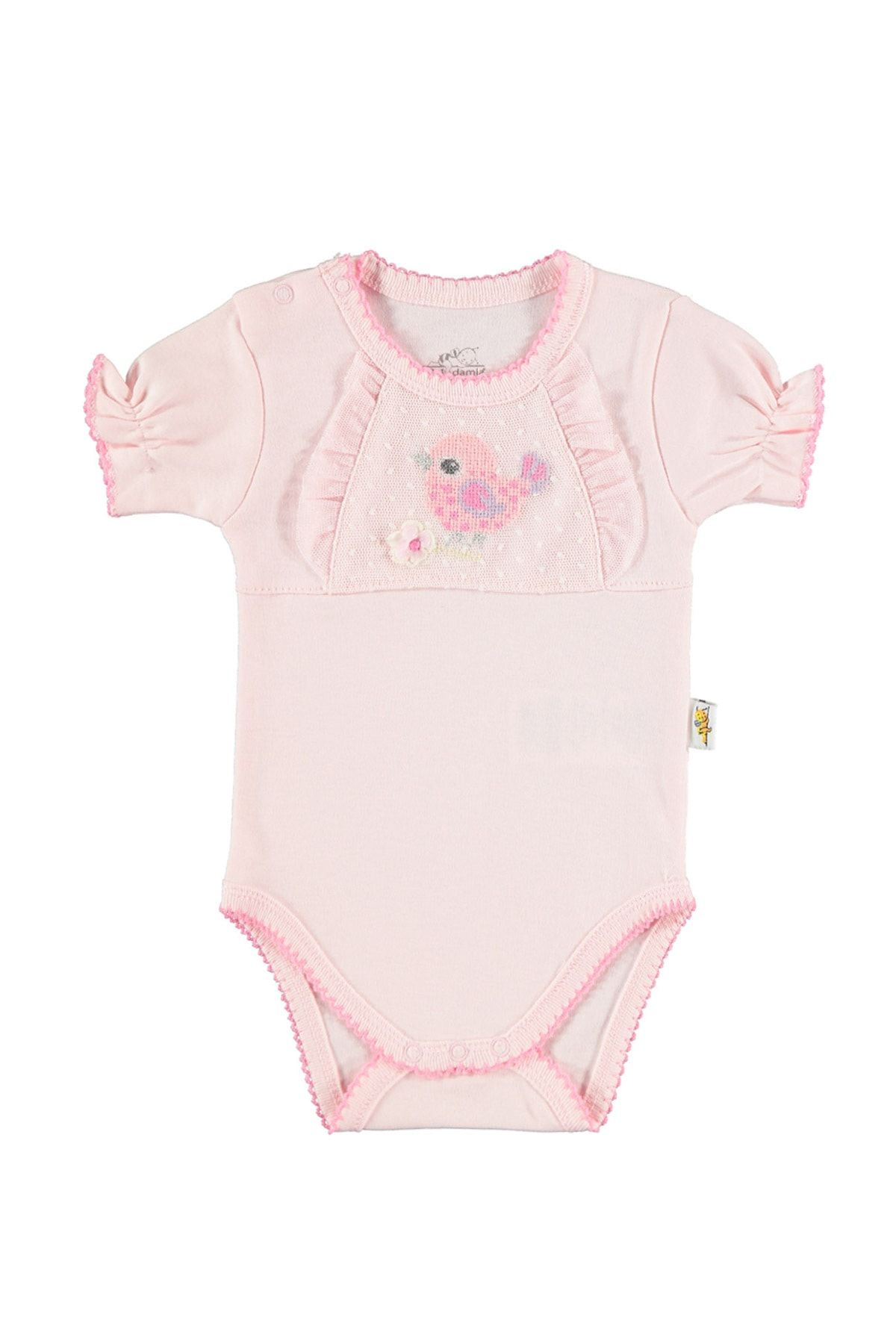 Minidamla Kız Bebek Pembe Bebek Body & Zıbın