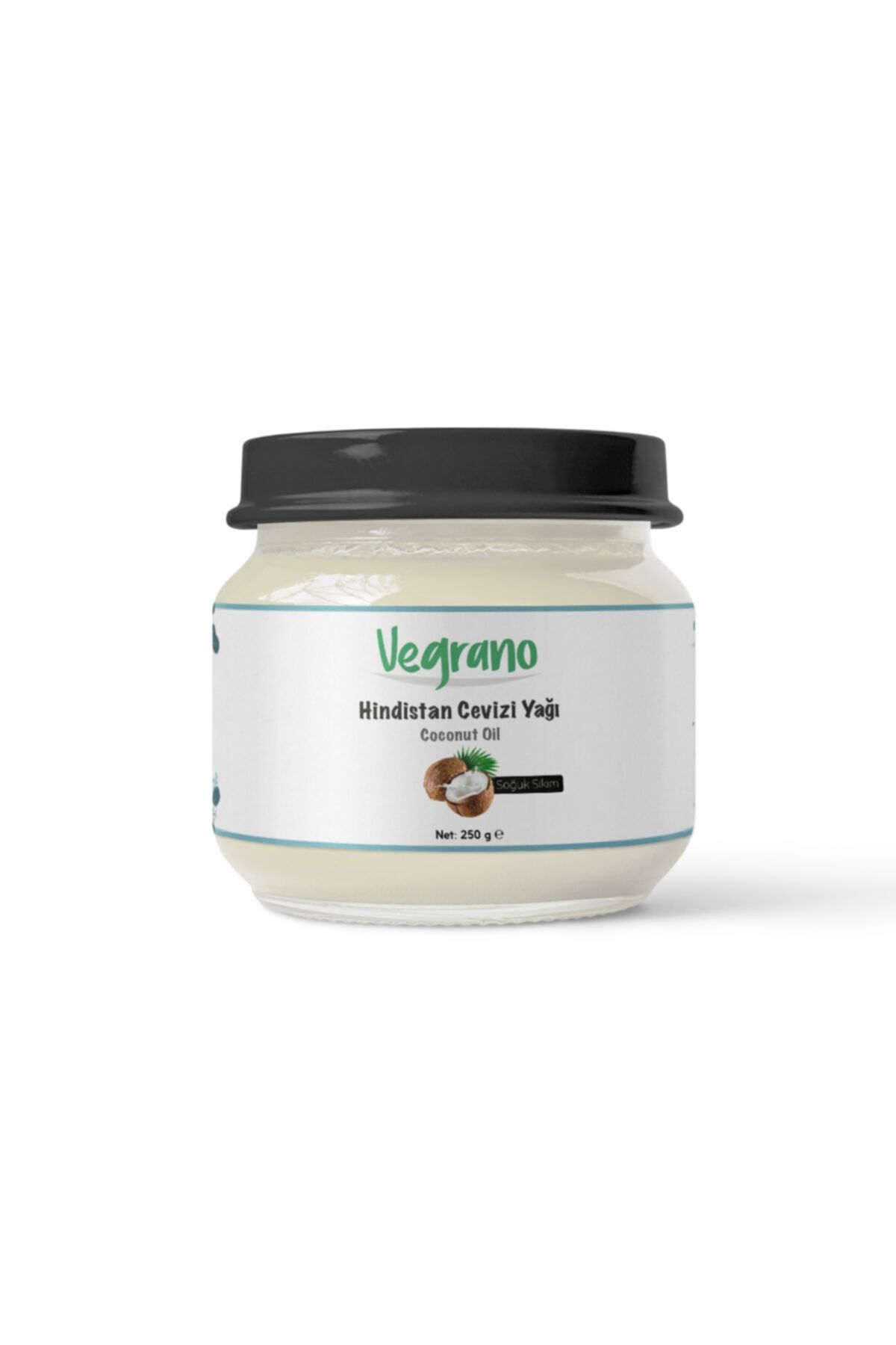 Vegrano Soğuk Sıkım Hindistan Cevizi Yağı 250 gr