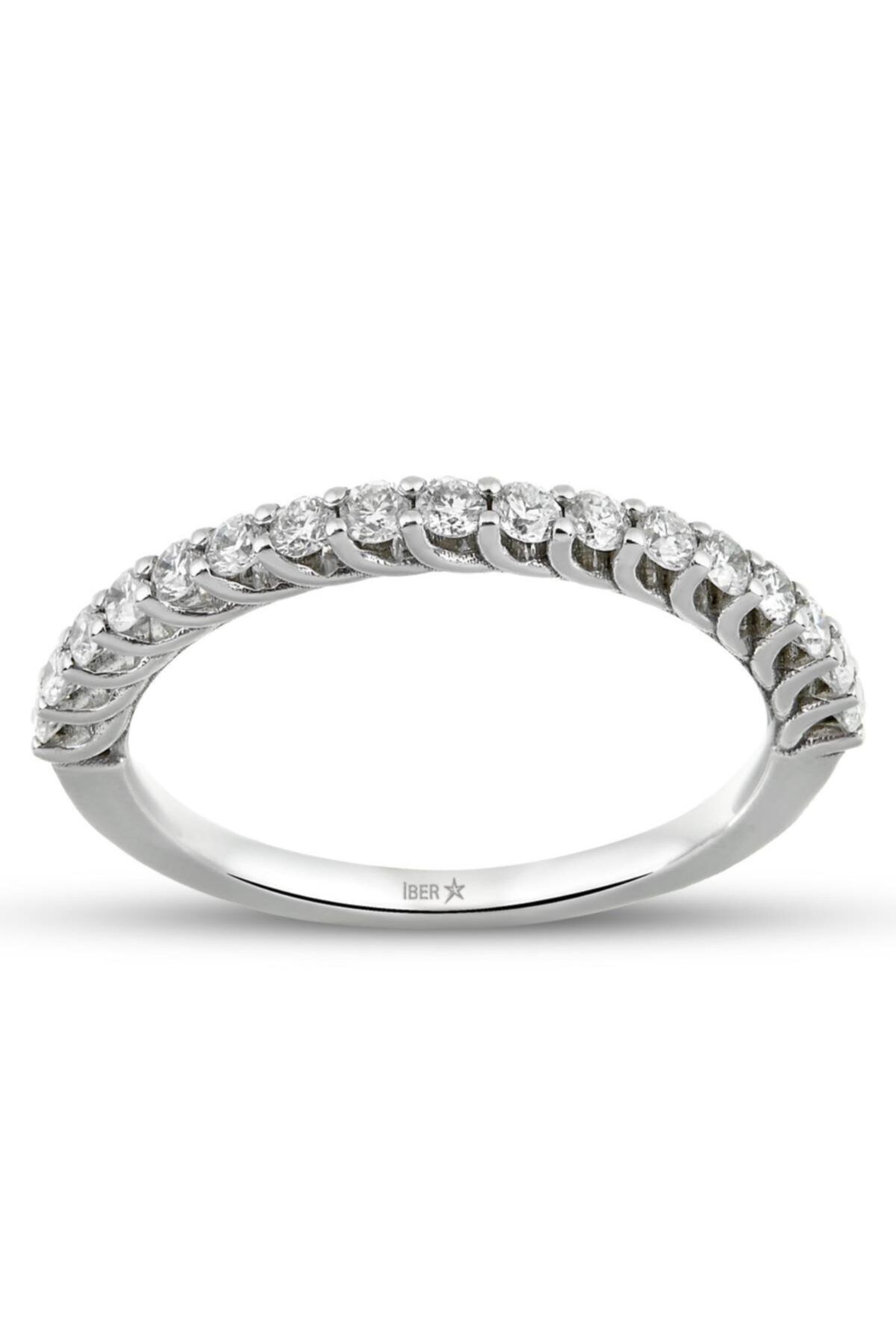 İBER DIAMOND F Sı 0.44 Karat Pırlanta Taşlı Yarımtur Yüzük