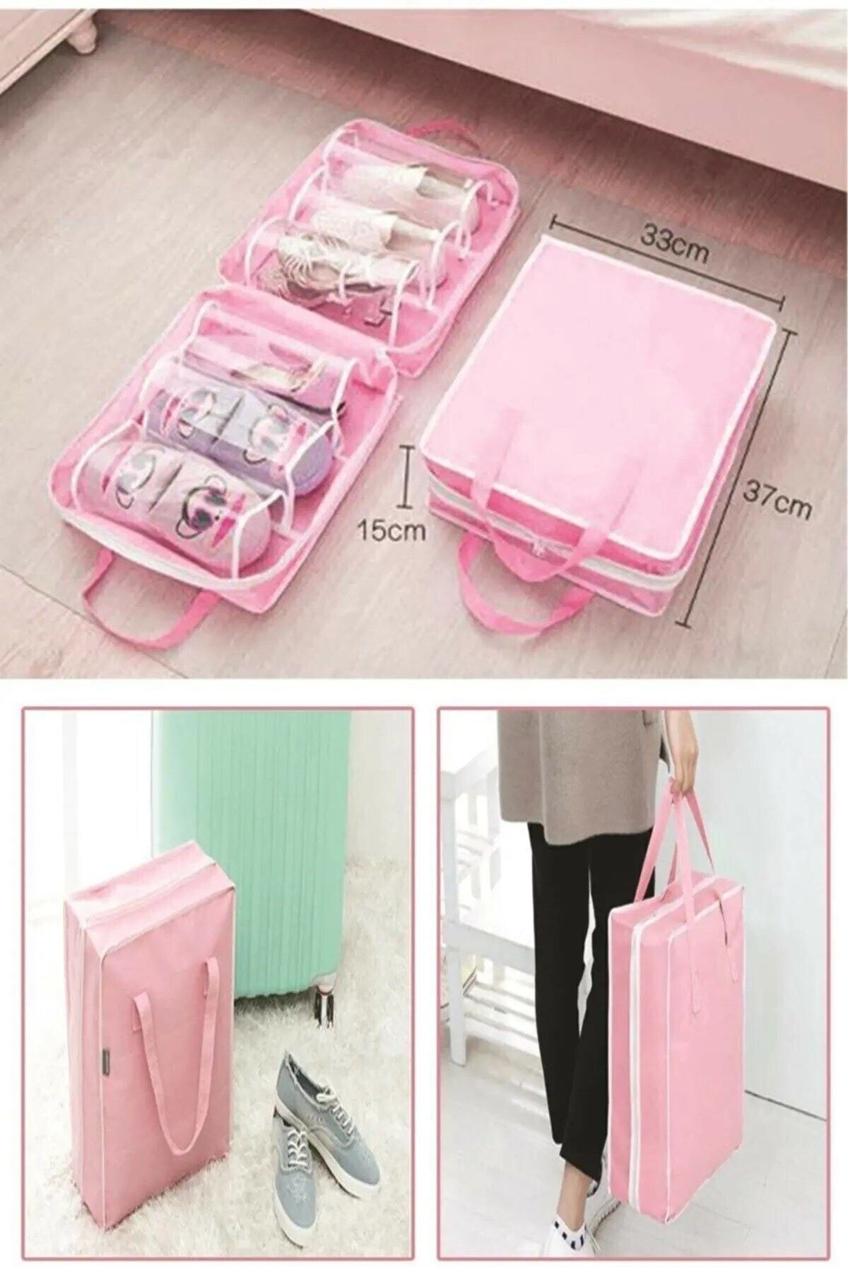 ulbay home collection Shoe Tote Ayakkabı Saklama Ve Taşıma Çantası Ayakkabu Düzenleyici