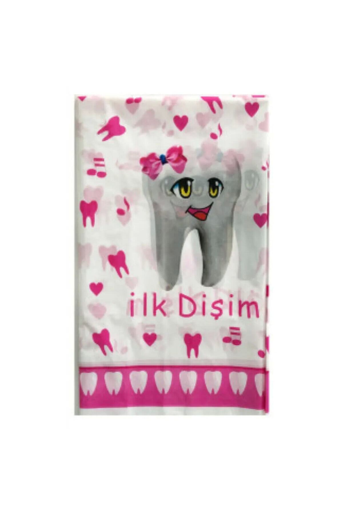 Hayaller Dükkanı Masa örtüsü ilk dişim 108x180cm pembe pk:1-