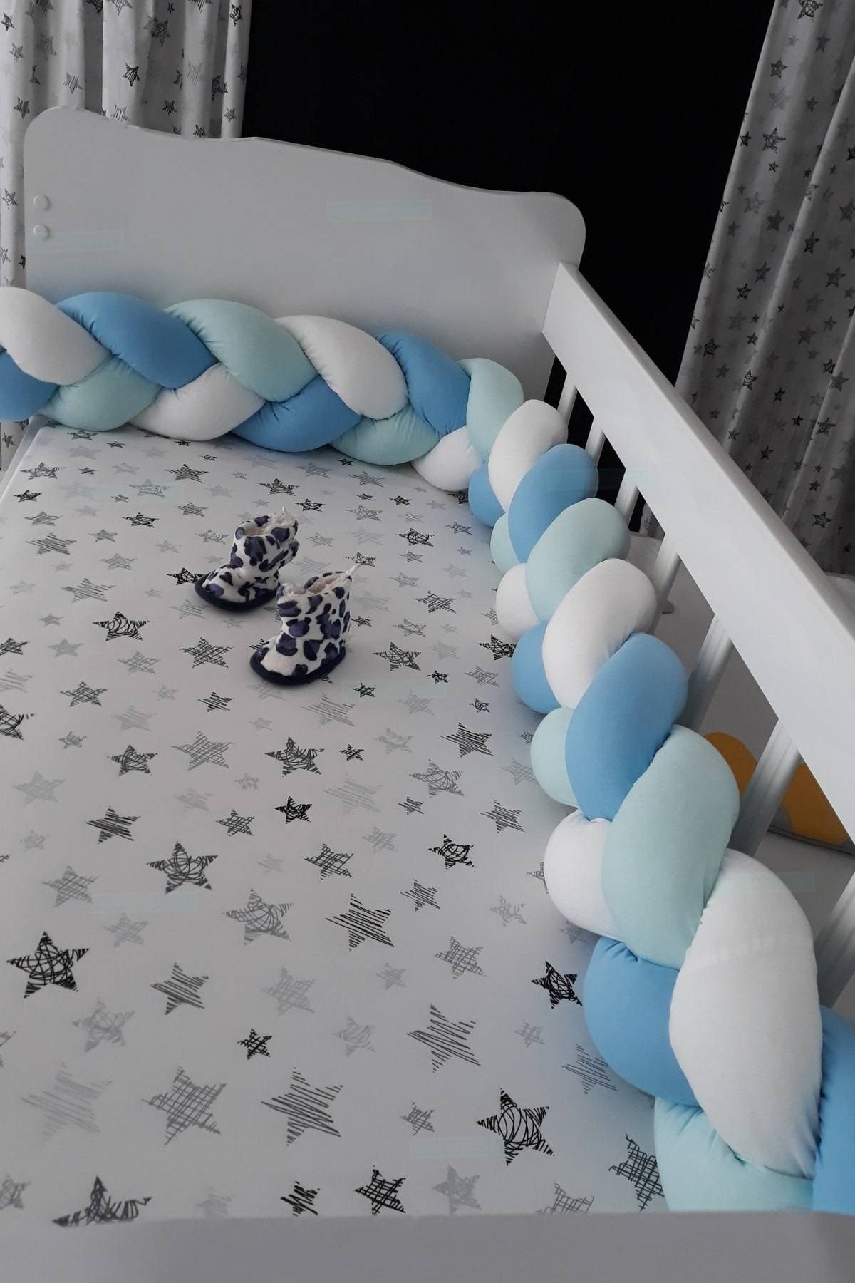 HUZURLUBEBEKLER Beşik Yan Koruyucu Yastık 600 Cm