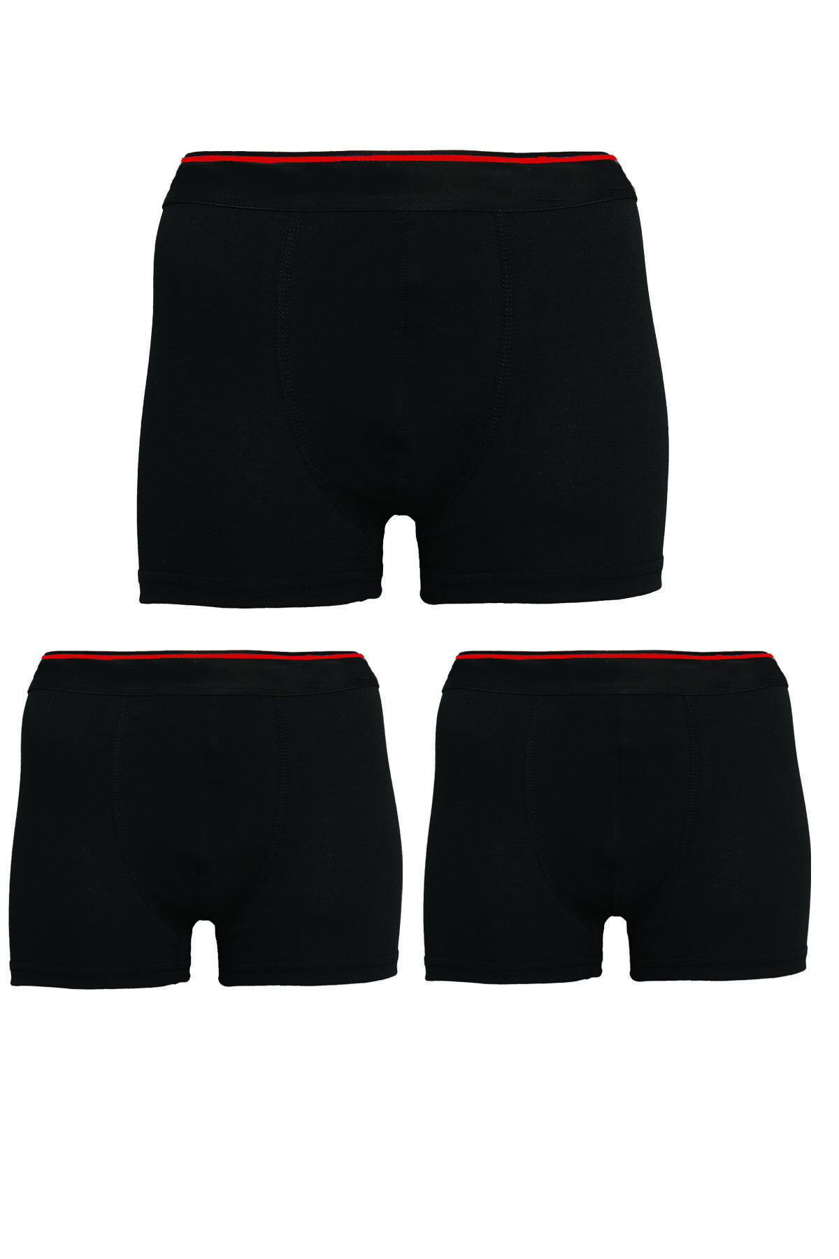 Belifanti Collection Erkek Siyah Likralı Boxer 3'lü Paket