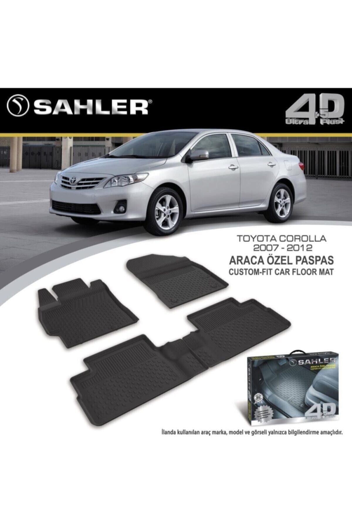 sahler toyota corolla 2007 2012 arasi 4 5d havuzlu paspas fiyati yorumlari trendyol