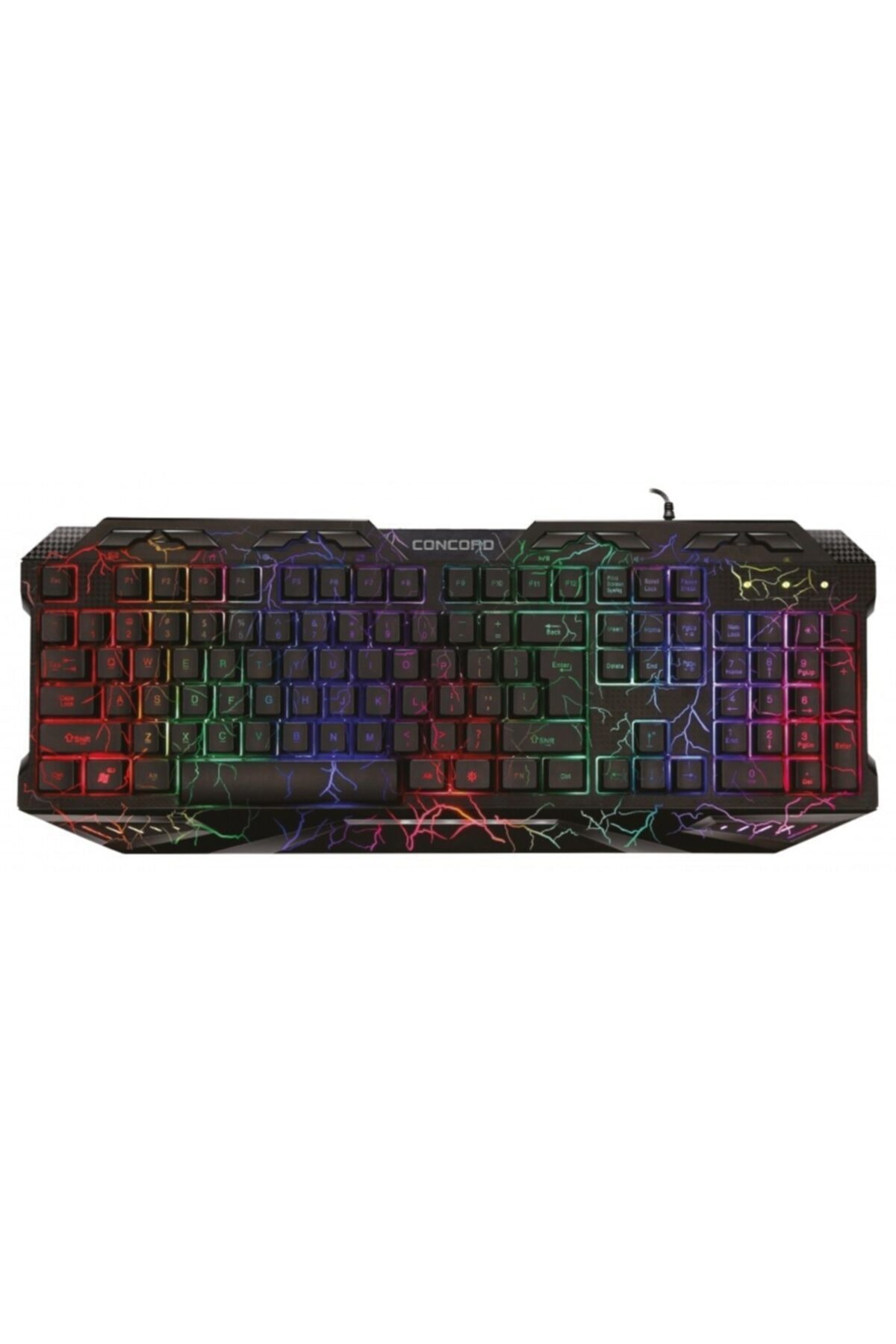 Concord C-64 Rgb Gaming Klavye Siyah/usb/rgb Mekanik Hisli Q Klavye Tr