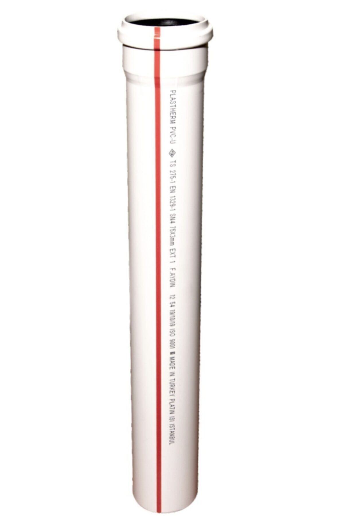 PLASTHERM Beyaz Atık Su Borusu 75x500 mm