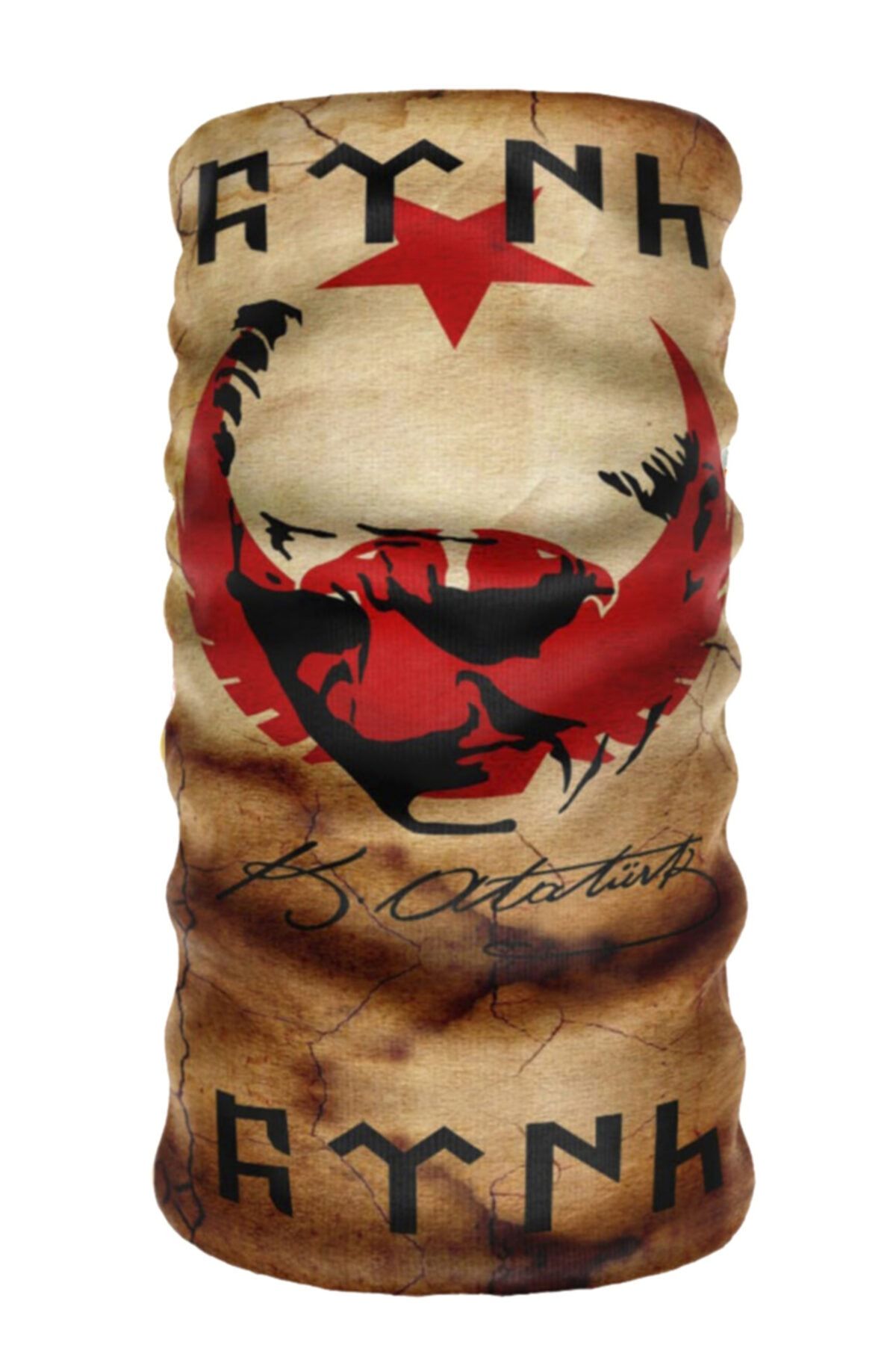 eTaktik Ethnic Atatürk Desenli Boyunluk Bandana