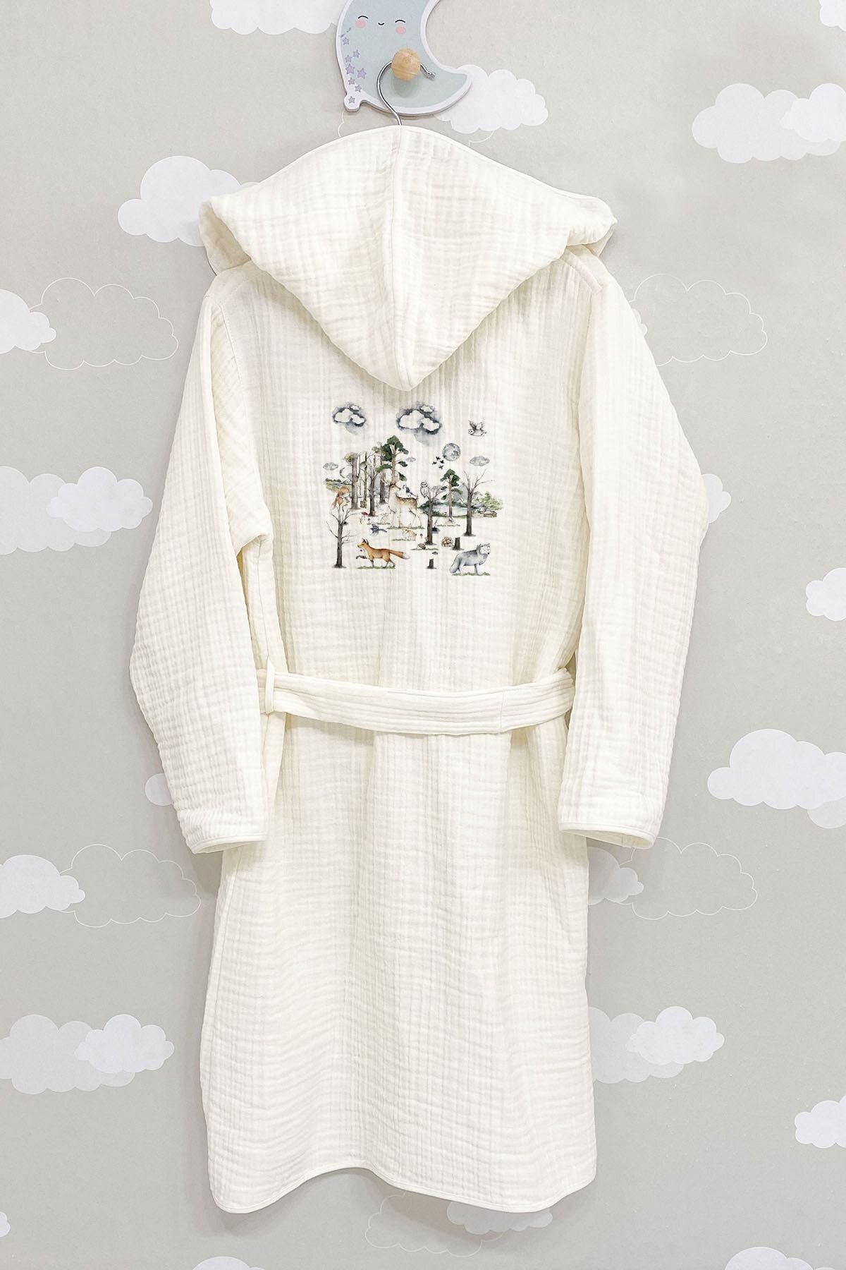 Tuğba Kuğu 4 Kat Müslin Bornoz - For Baby Serisi