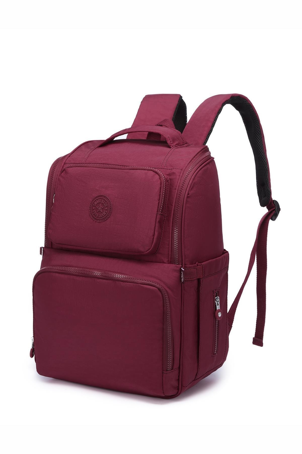 SMART BAGS Smbyb3000-0021 Bordo Kadın Bebek Bakım Sırt Çantası