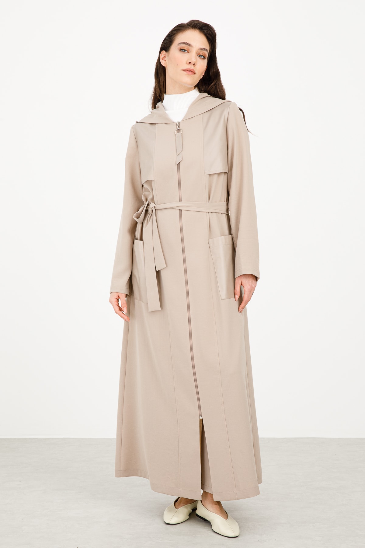 Micca Sade Ve Zarif Trenç Kap Taş