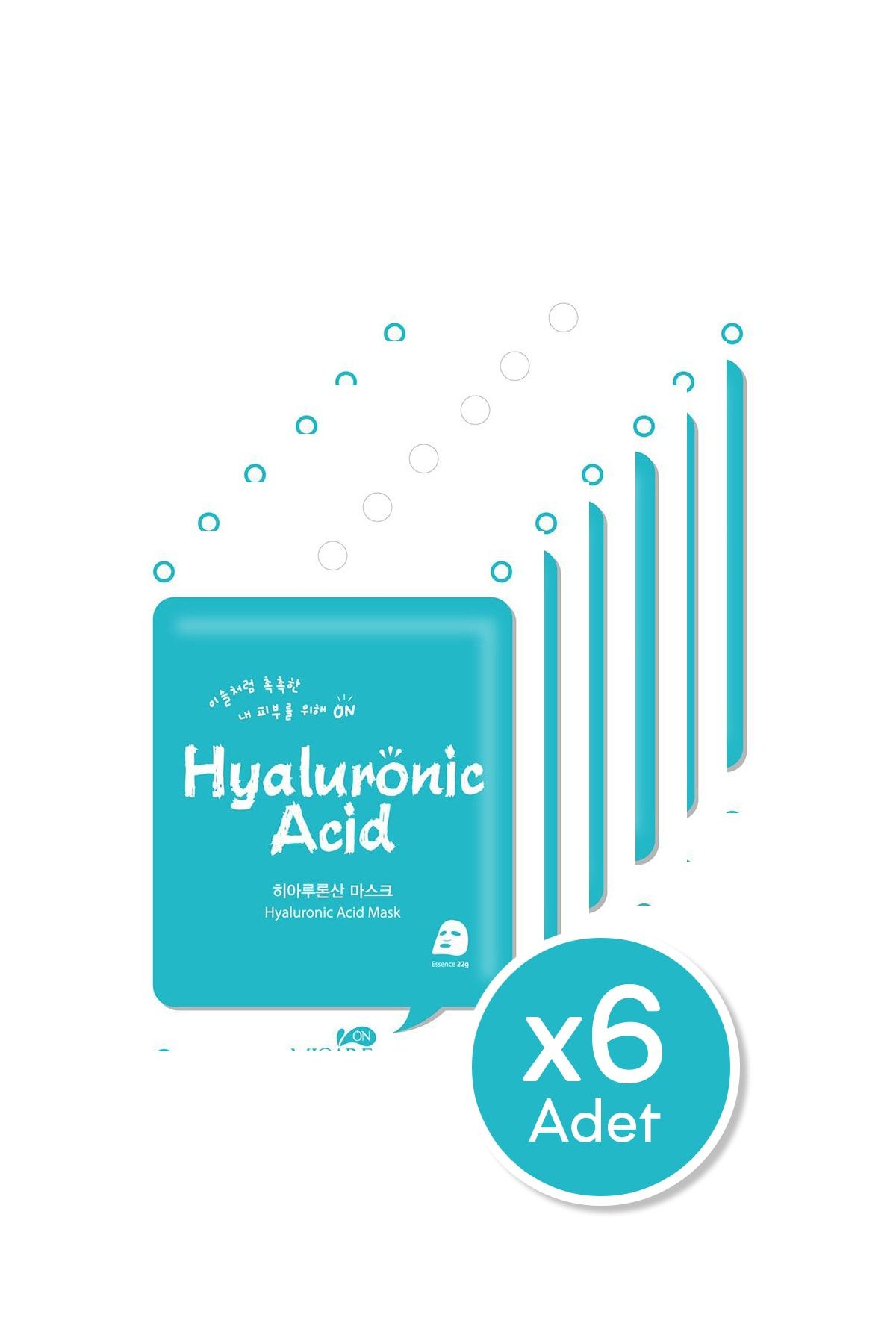 Mjcare On Yüz Maskesi Hiyalüronik Asit 6lı