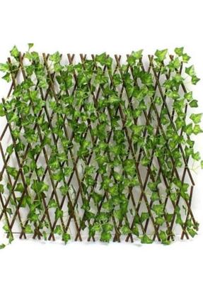 Yapay Sarmaşık Çit 3x1.2 Cm, Bahçe Balkon Çiti Ahşap Akordiyon Çit Image 0