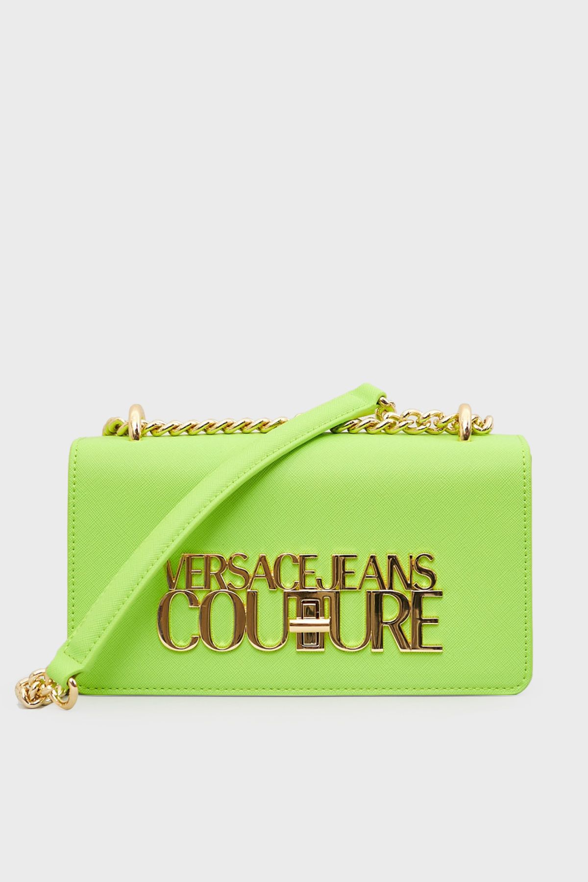 VERSACE JEANS COUTURE Logo Chain Shoulder Strap Bag BAG 74VA4BL1