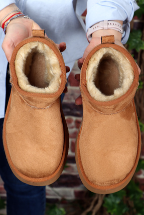 Pierre Cardın 52709 UG Kısa Süet Kürklü Spor Kadın Bot Image 5