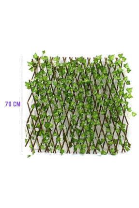 Yapay Sarmaşık Çit 3x1.2 Cm, Bahçe Balkon Çiti Ahşap Akordiyon Çit Image 2