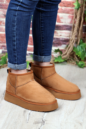 Pierre Cardın 52709 UG Kısa Süet Kürklü Spor Kadın Bot Image 4