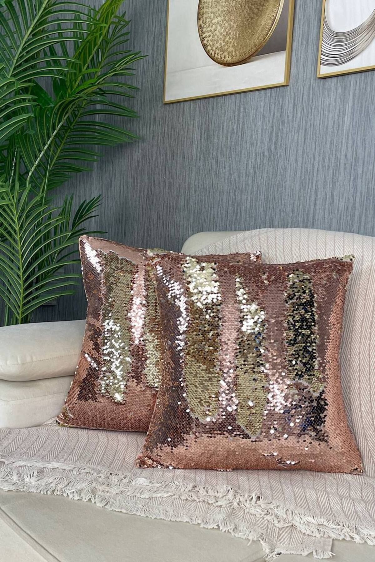 Gold sequin throw online