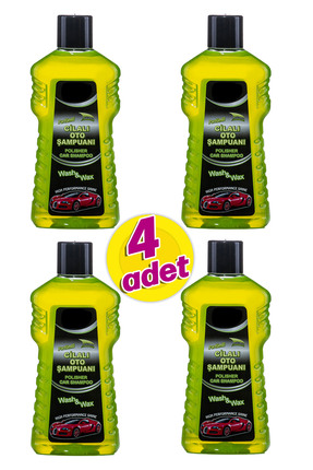 4 Adet Cilalı Oto Şampuanı 1 lt Araba Yıkama Şampuanı Araç Yıkama Köpüğü Cilalı Oto Şampuanı Cila Image 0